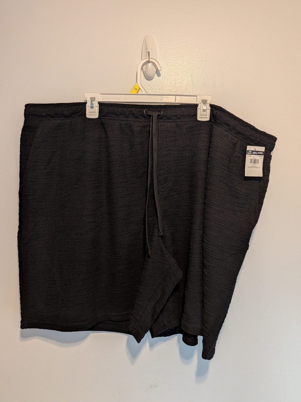 Men's Black Knit Drawstring Jogger Pants